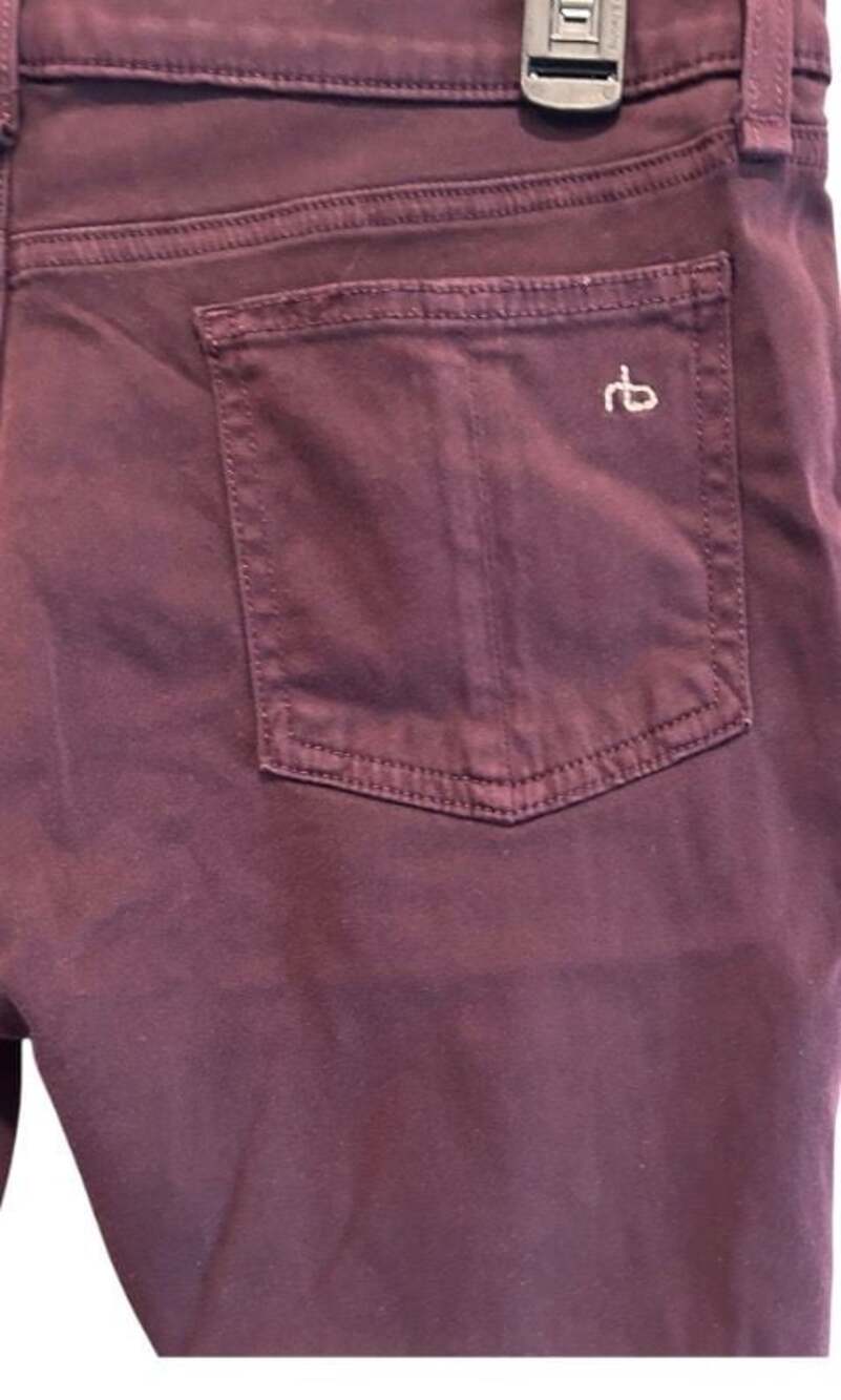 Rag & Bone Legging Jeans Size 30 Mulberry - Picture 5 of 9